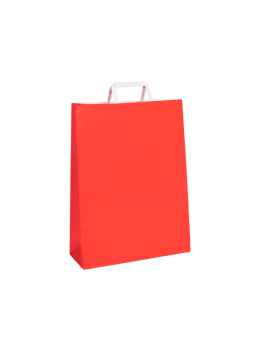 #80 Flat Fold Handle Bag Rojo