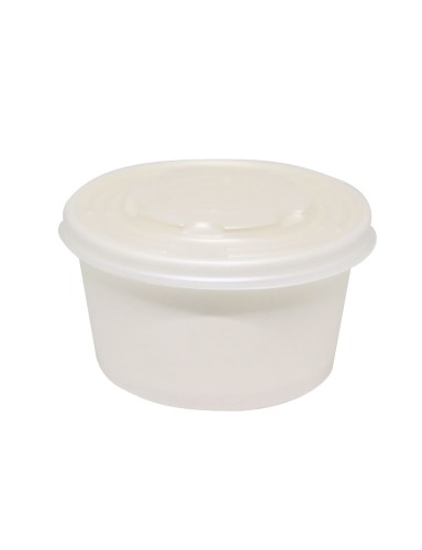 Vasos Ecobowl Ecow Blanco 420ml + Tapa Vasos Ecobowl Ecow Blanco 420ml + Tapa