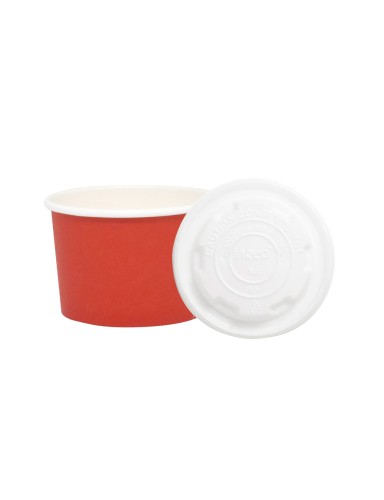 Ecobowl Ecow Rojo 260ml + Tapa Ecobowl Ecow Rojo 260ml + Tapa