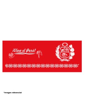 Vaso Viva el Perú - 8oz rojo